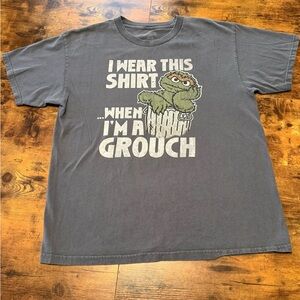 Sesame Street Charcoal Grouch Tee
